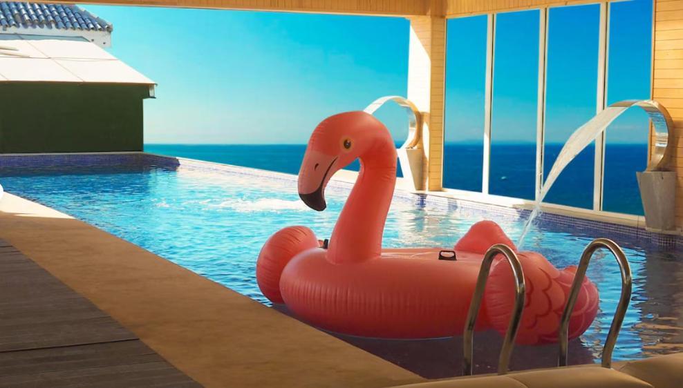 Mandarin Palace Hotel & Spa Tanger Eksteriør bilde A flamingo float